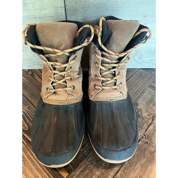 Goodfellow & Co Other - Goodfellow Thermalife Rain Duck Boots Men’s 10 Black Brown Neutral Winter Fall